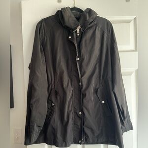 Lauren by Ralph Lauren Black Trench Coat